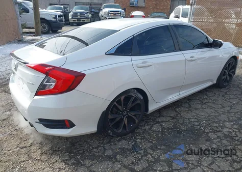 2020 Honda Civic Sport из США, поврежденный, VIN 2HGFC2F86LH572122